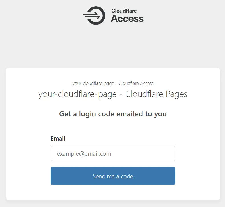 Cloudflare Page preview environment protected by Cloudflare Access