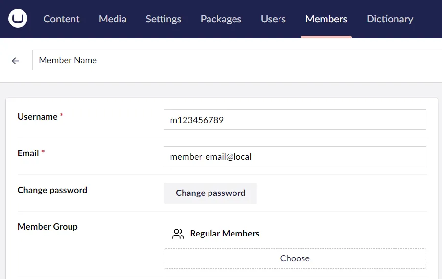 Member is created in Umbraco